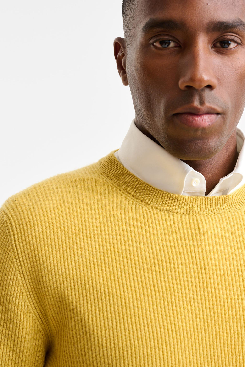 Yellow Cashmere Harrow Crewneck Knitwear — detail 1