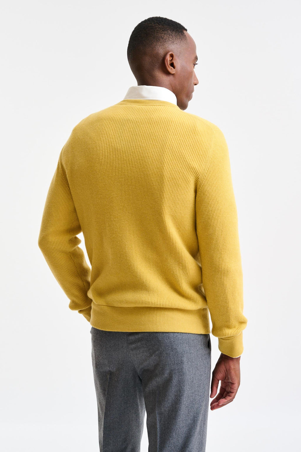 Yellow Cashmere Harrow Crewneck Knitwear — detail 2