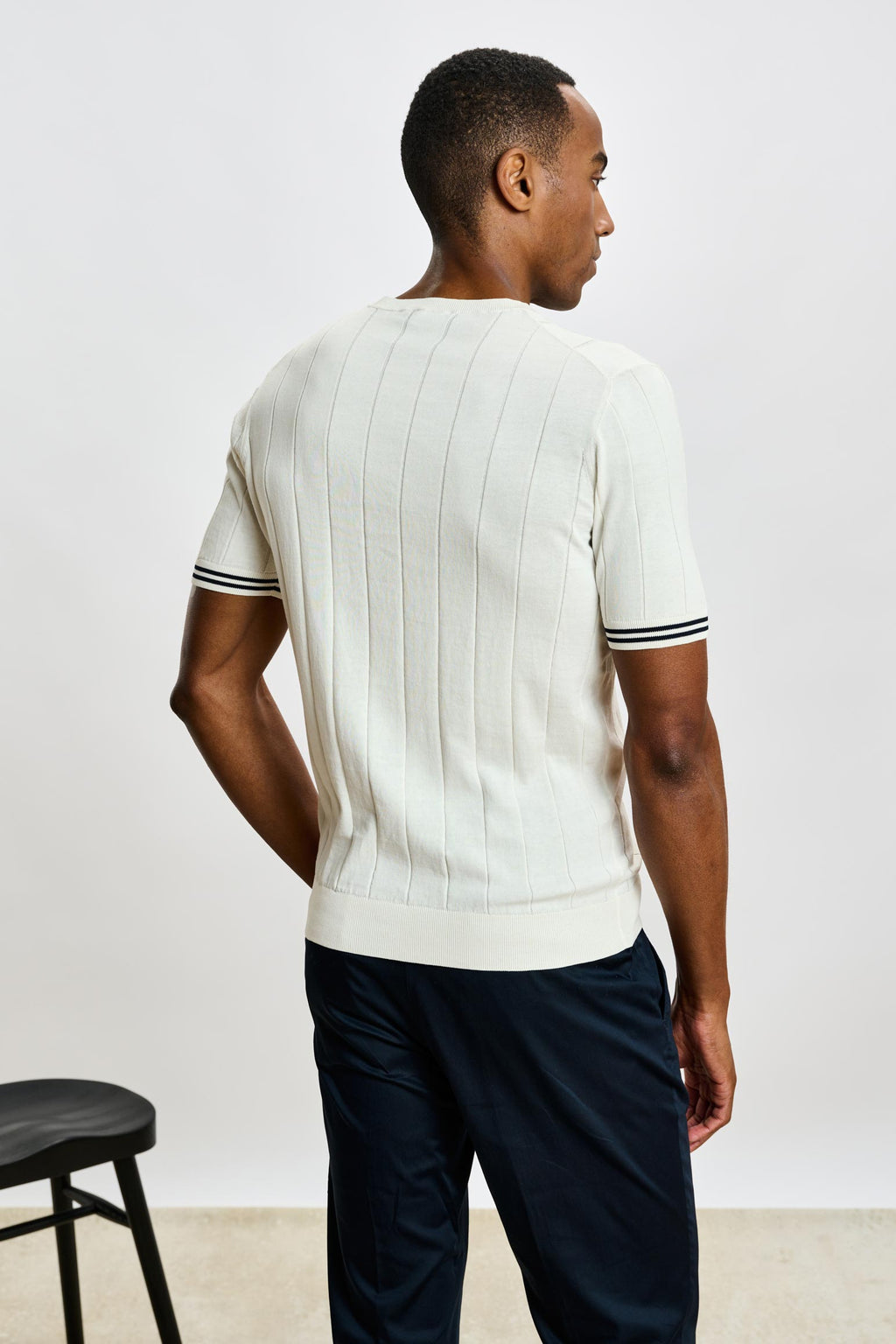 White Larne Cotton Knitwear — detail 3