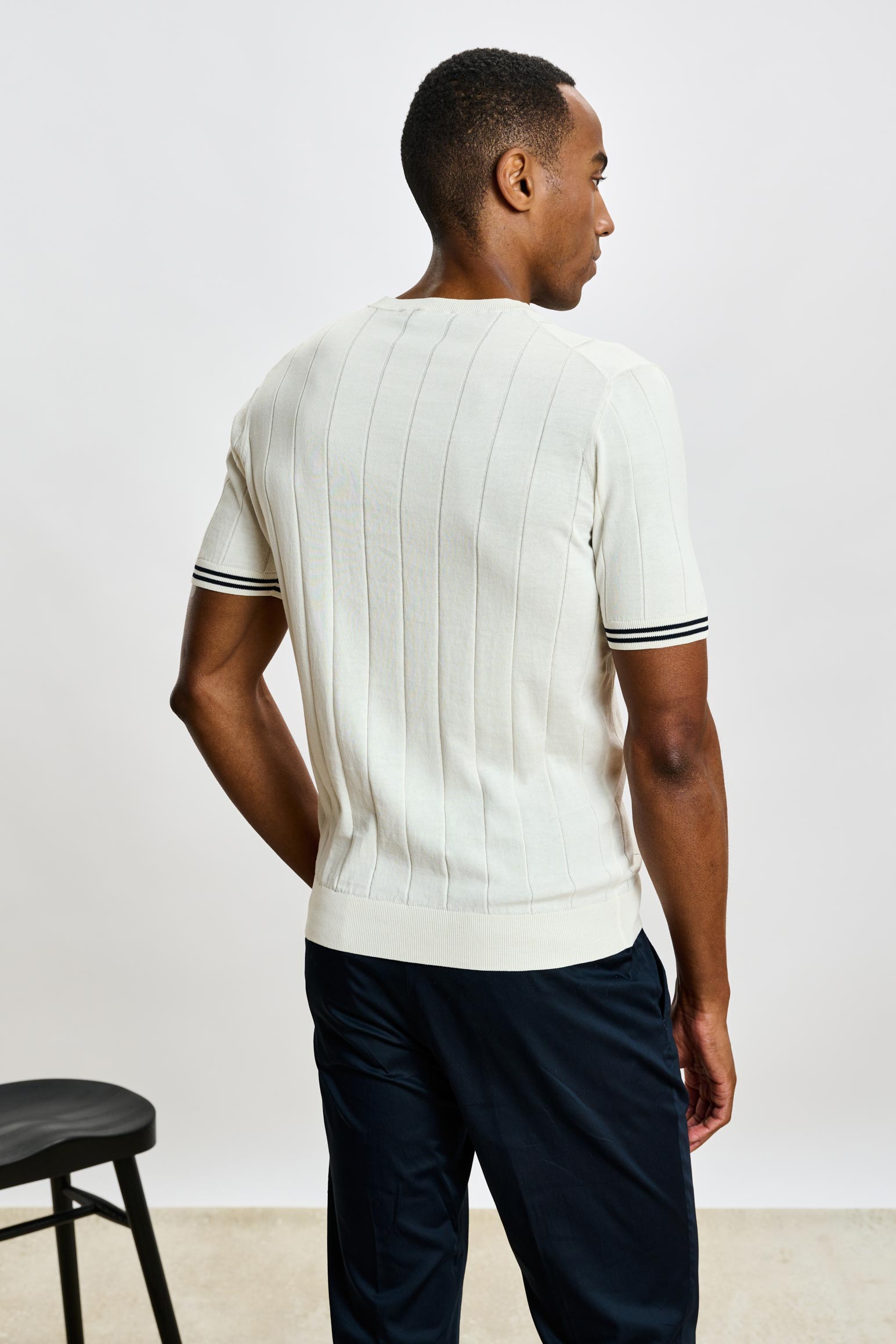 White Larne Cotton Knitwear — detail 3