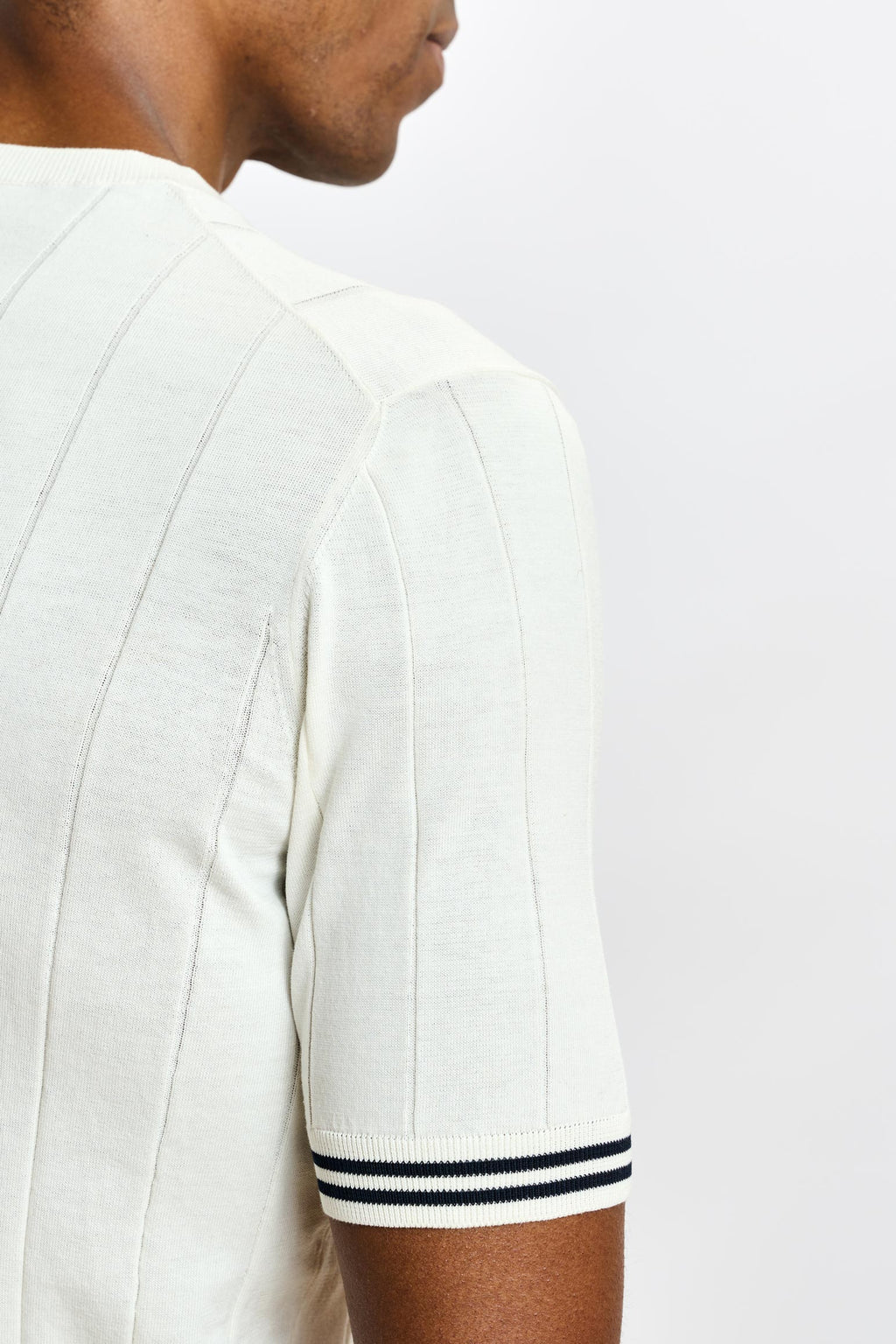 White Larne Cotton Knitwear — detail 4