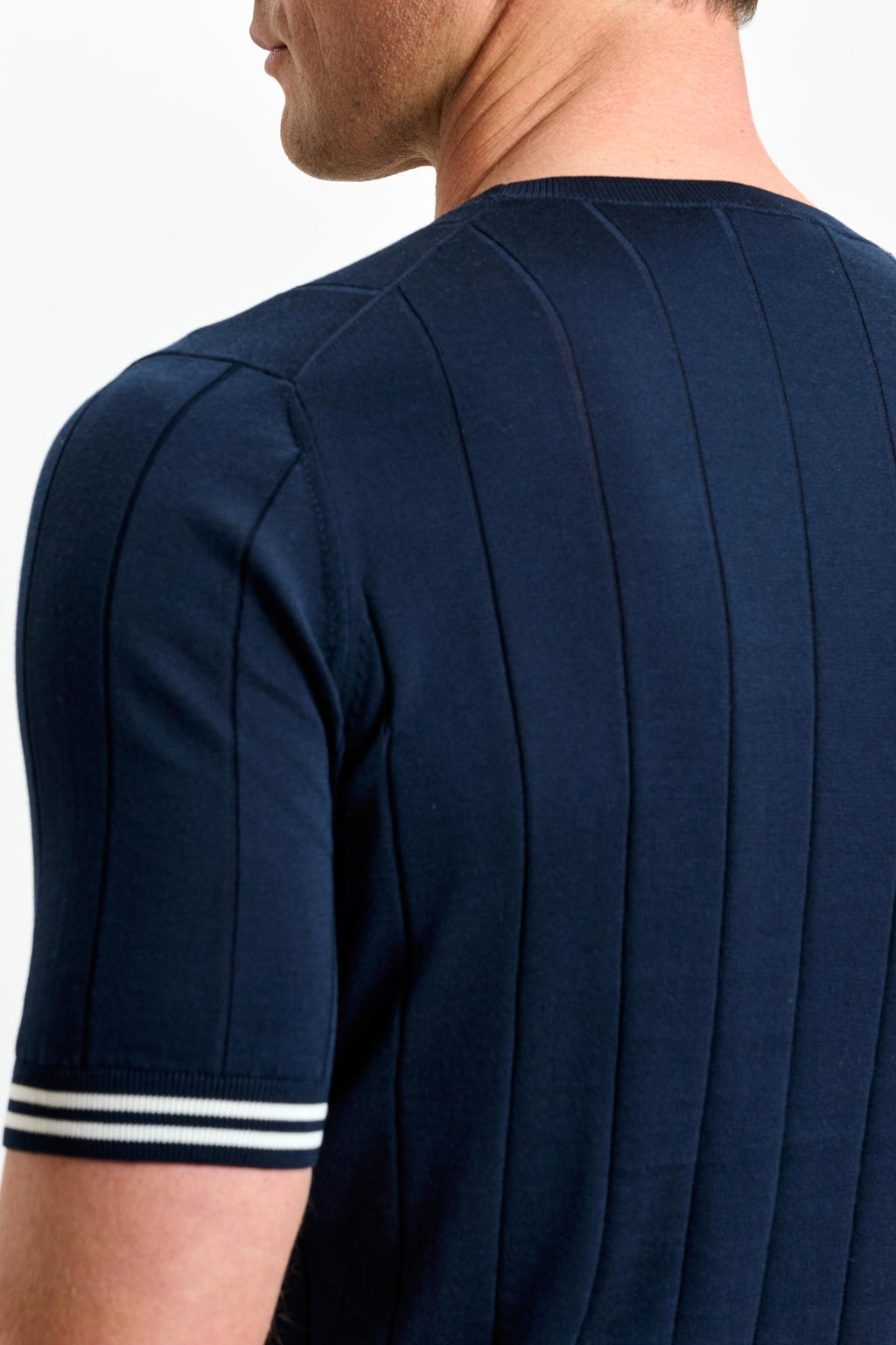 Navy Larne Cotton Knitwear — detail 3