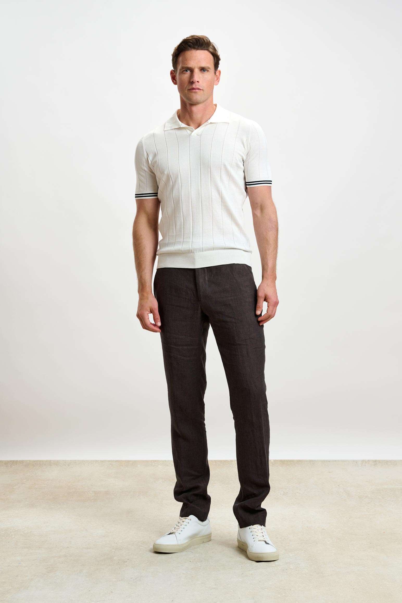 White Cotton Dawlish Knitwear — detail 1