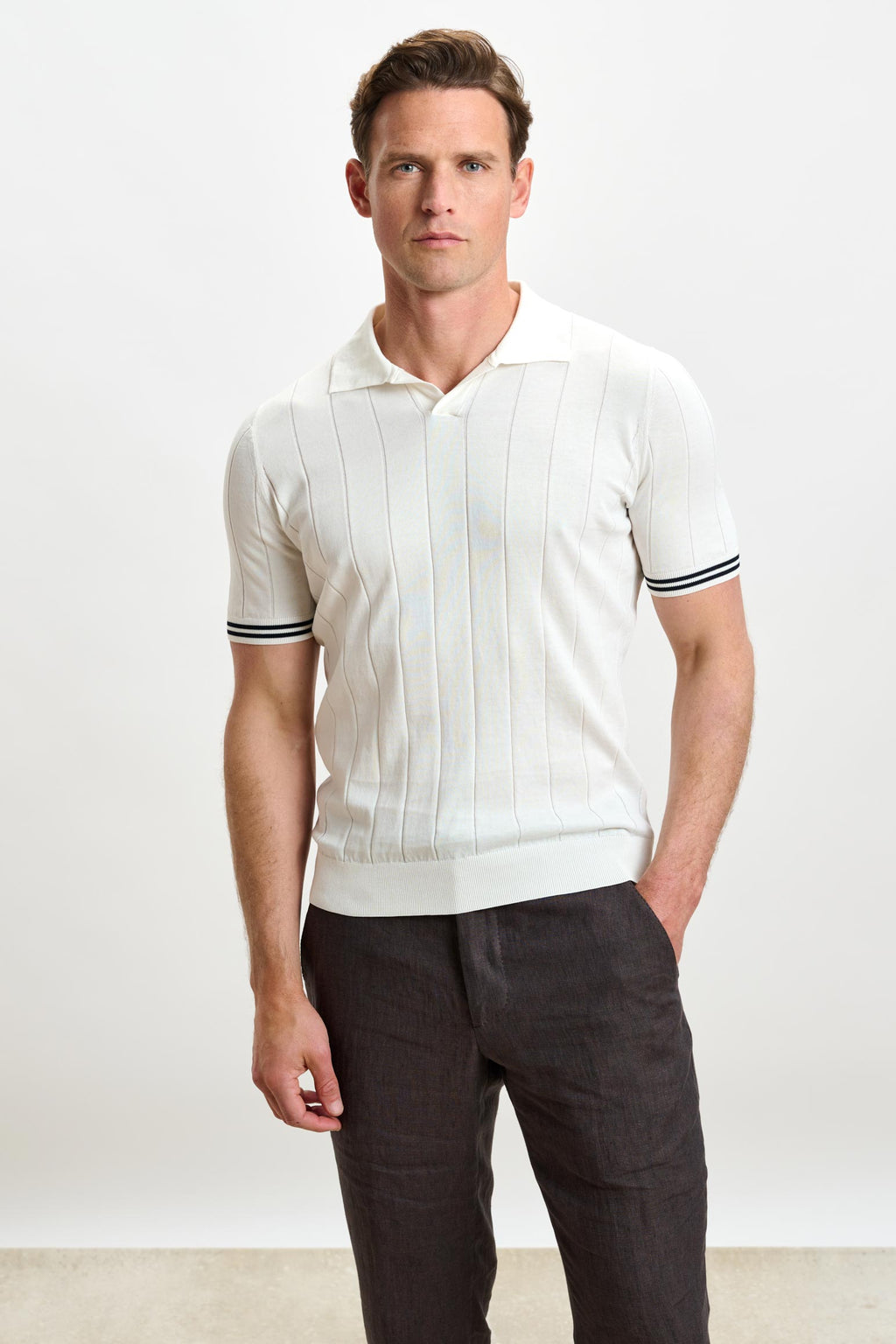 White Cotton Dawlish Knitwear