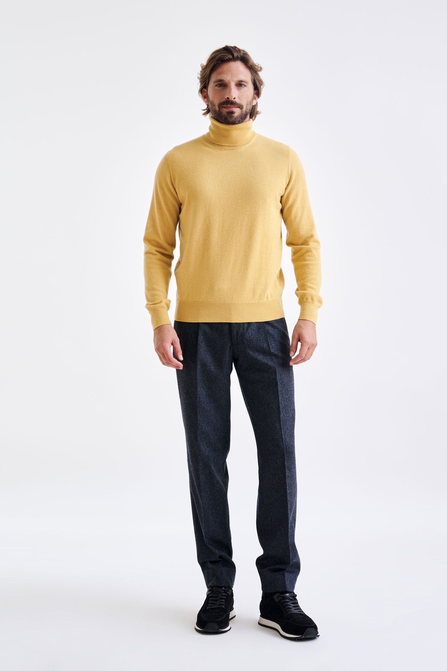 Beeswax Wool & Cashmere Drumberg Rollneck Knit — detail 1
