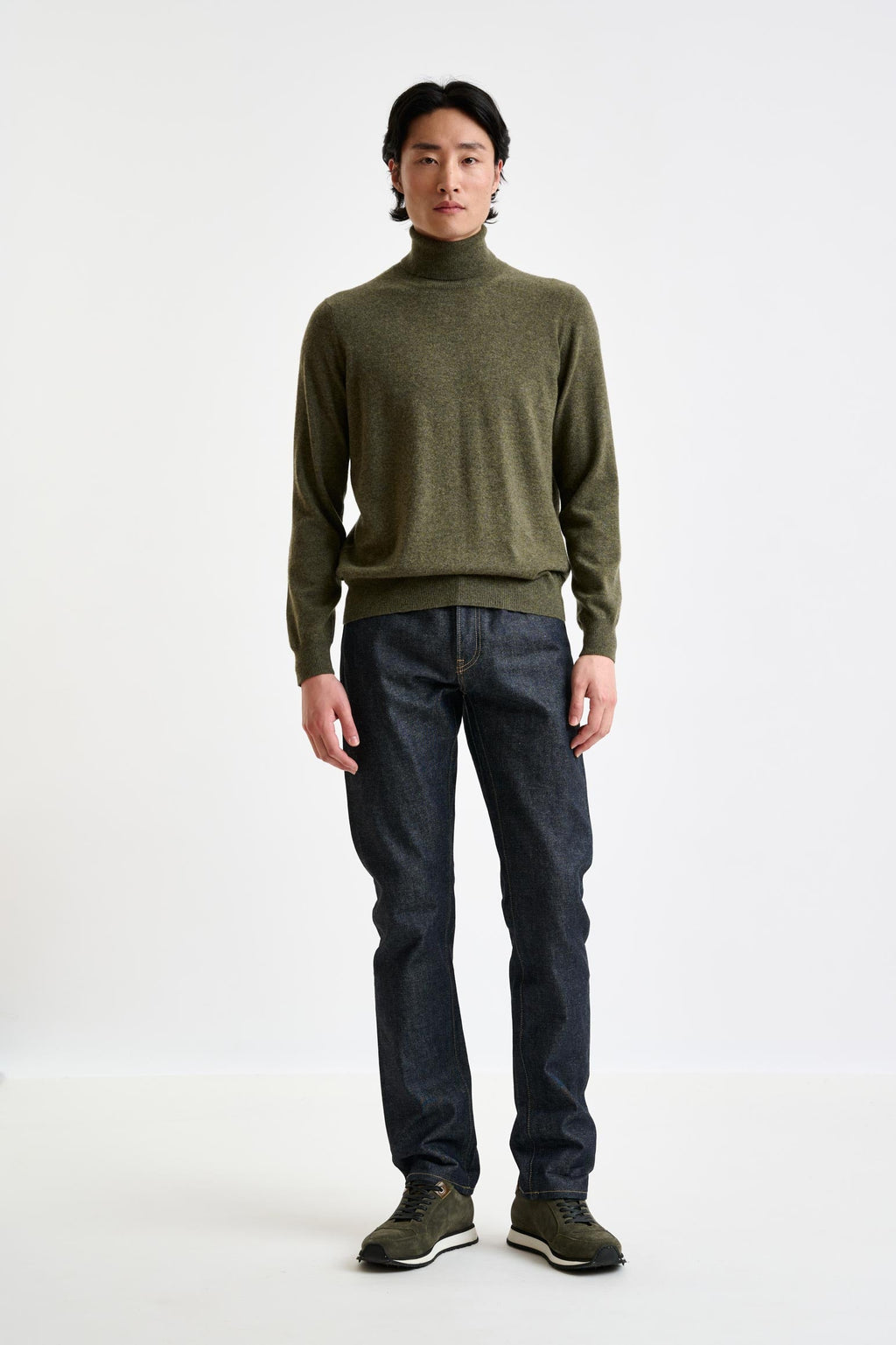 Moss Wool & Cashmere Drumberg Rollneck Knit — detail 1