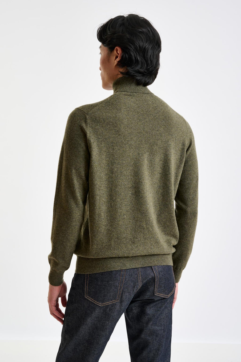 Moss Wool & Cashmere Drumberg Rollneck Knit — detail 3