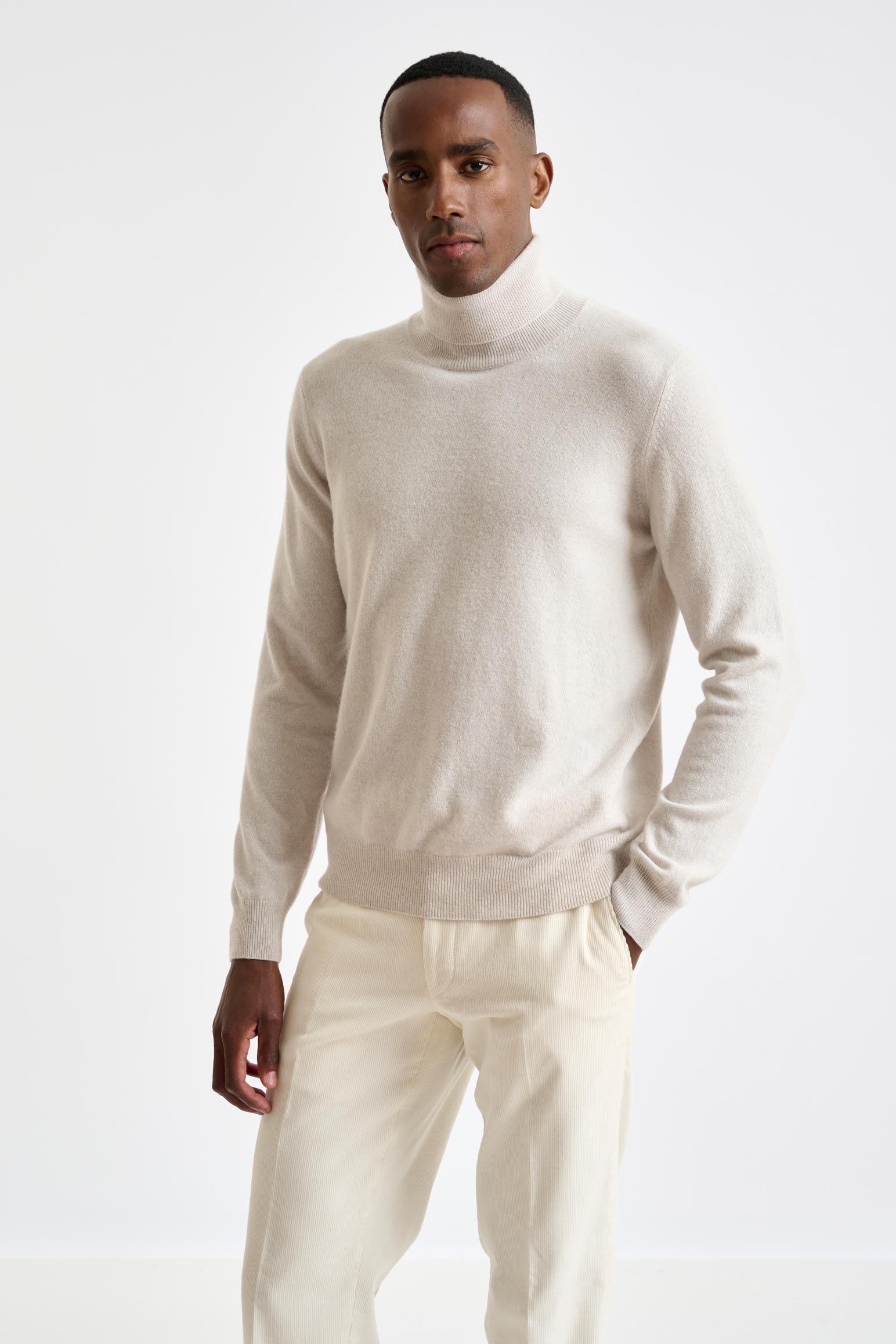Off-White 100% Cashmere Drumberg Rollneck Knit
