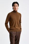 Tobacco 100% Cashmere Drumberg Rollneck Knitwear