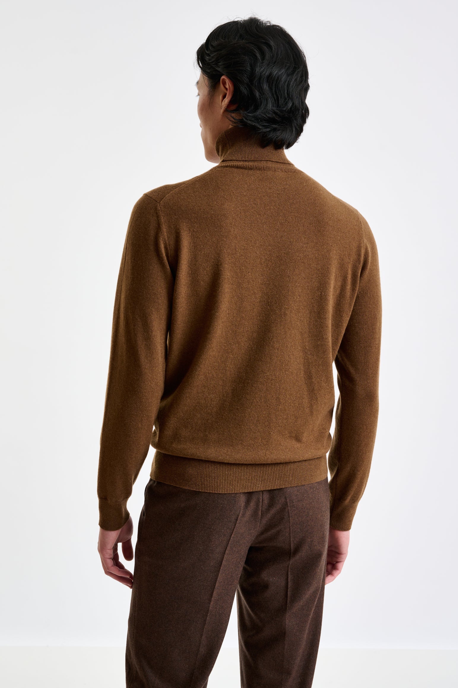 Tobacco 100% Cashmere Drumberg Rollneck Knitwear — detail 3