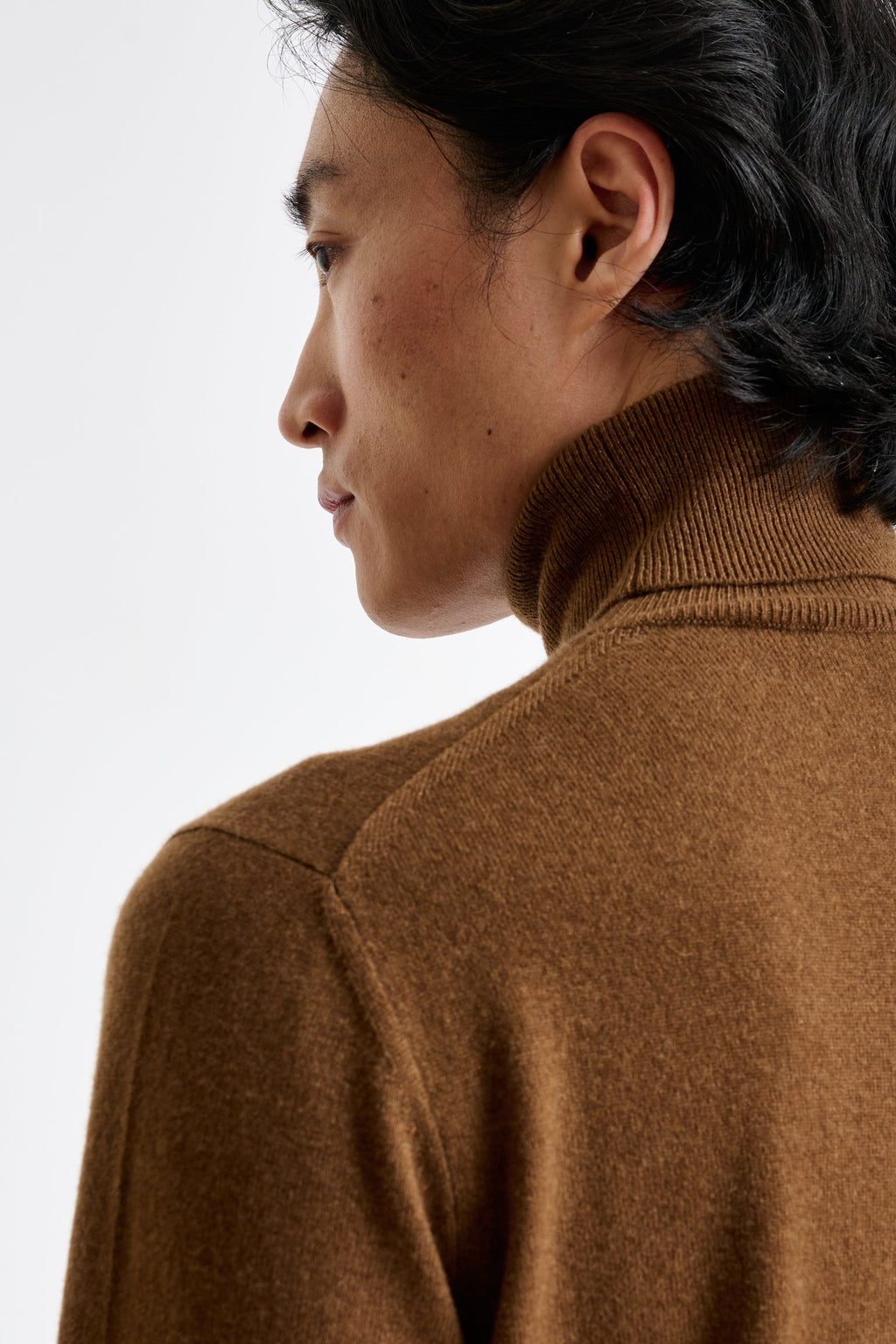 Tobacco 100% Cashmere Drumberg Rollneck Knitwear — detail 1
