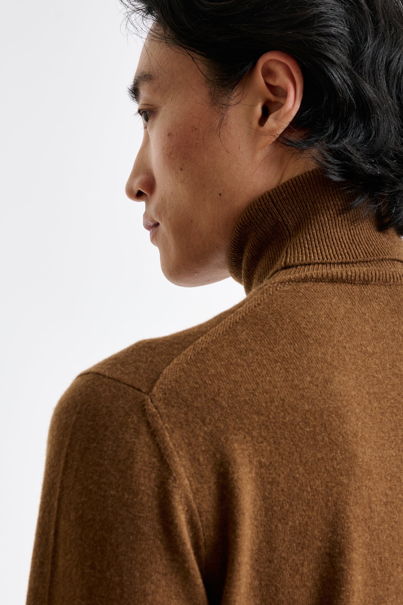 Tobacco 100% Cashmere Drumberg Rollneck Knitwear — detail 1