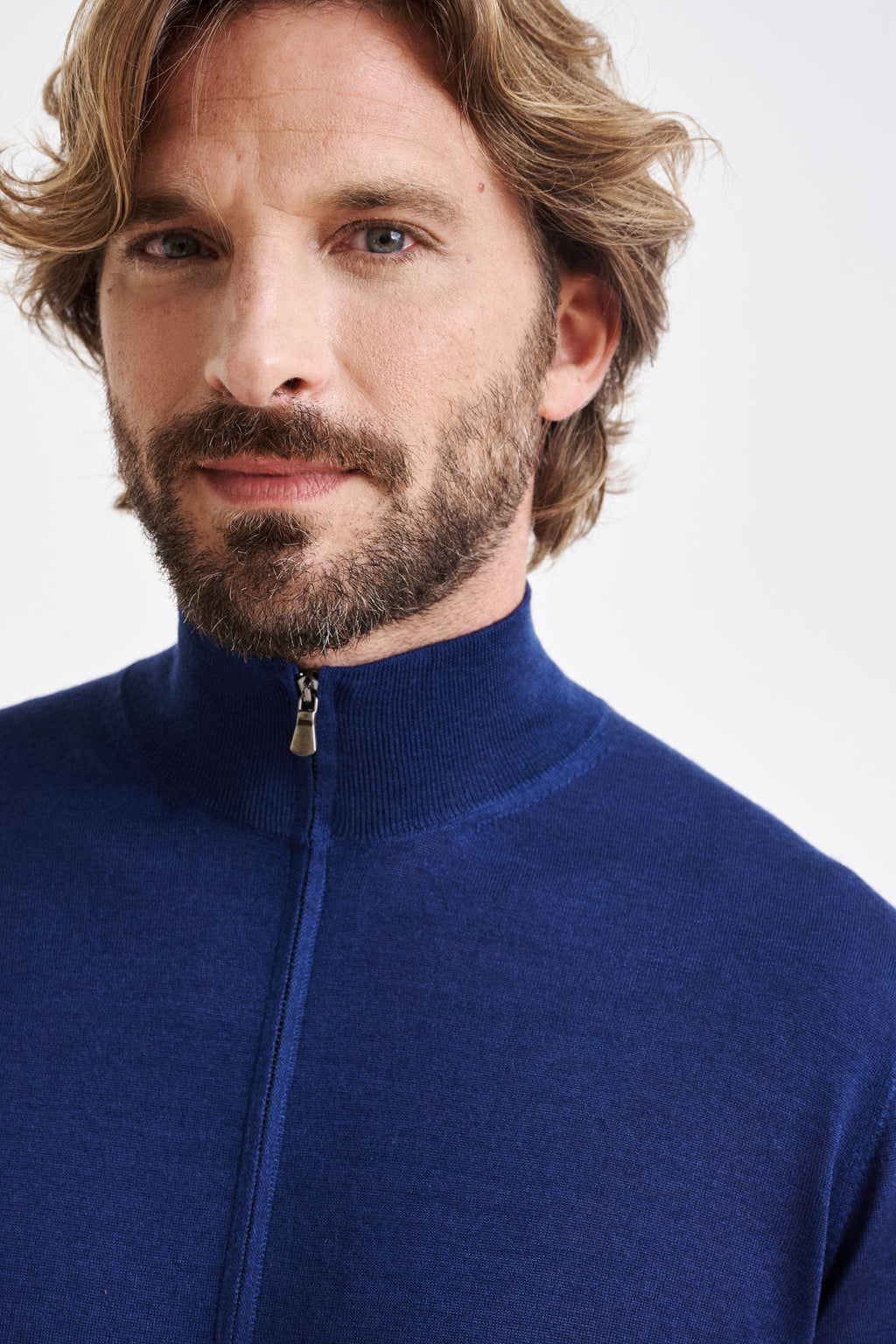 Neptune Cashmere & Silk Repton Fullzip Sweater — detail 2