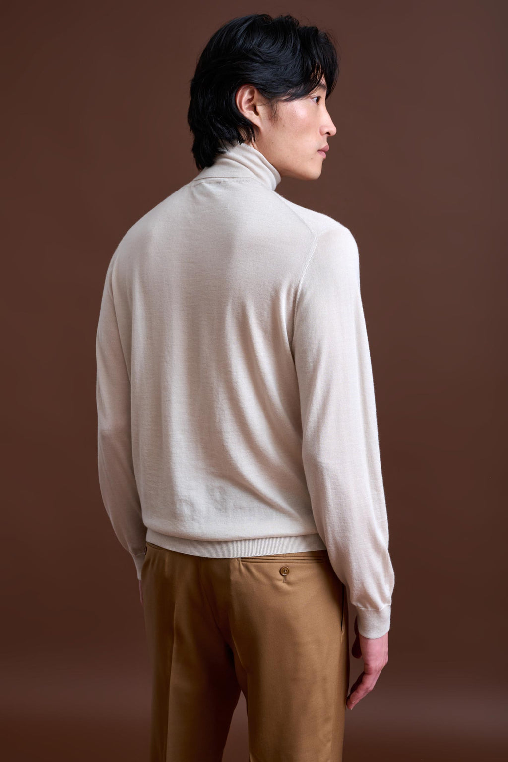 Off-White Cashmere & Silk Telford Turtleneck Sweater — detail 2