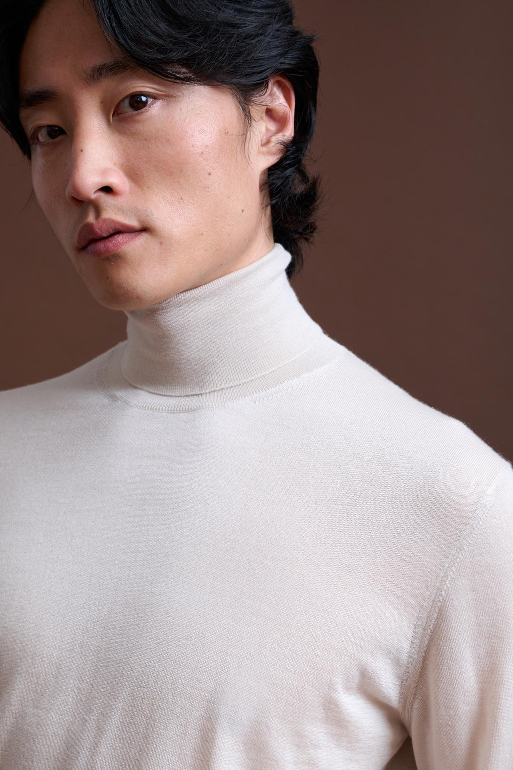 Off-White Cashmere & Silk Telford Turtleneck Sweater — detail 3