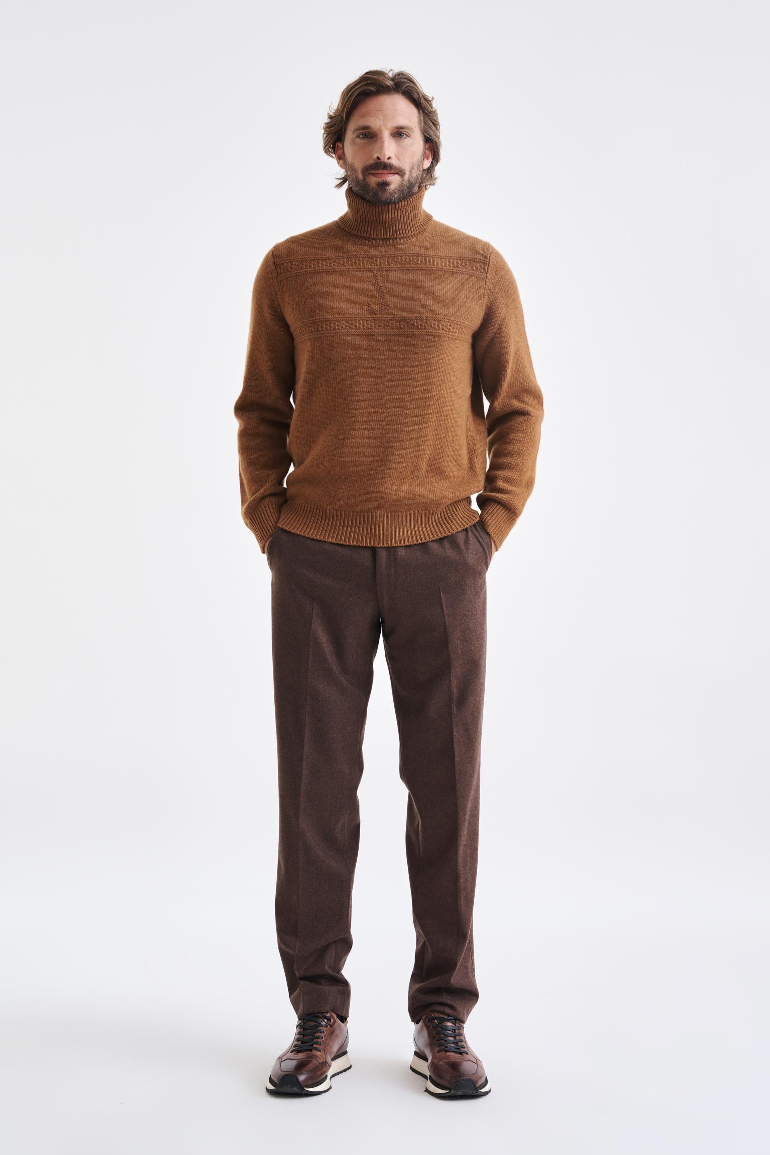 Camel Wool & Cashmere Glamis Knitwear — detail 1