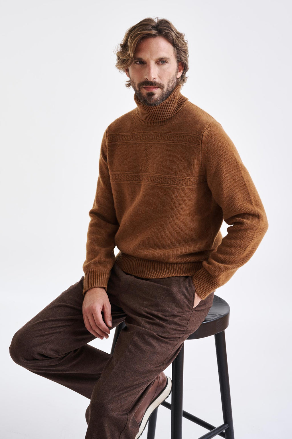 Camel Wool & Cashmere Glamis Knitwear — detail 4