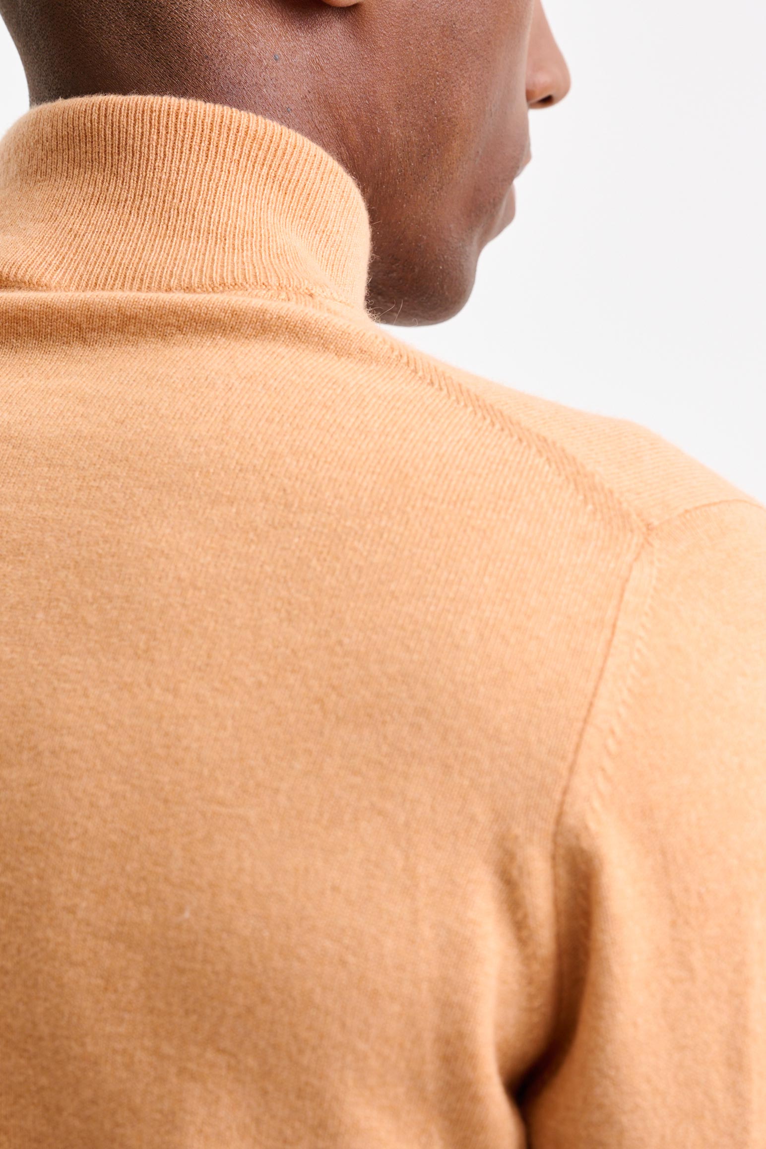 Apricot 100% Cashmere Evanton High Rollneck Knitwear — detail 3