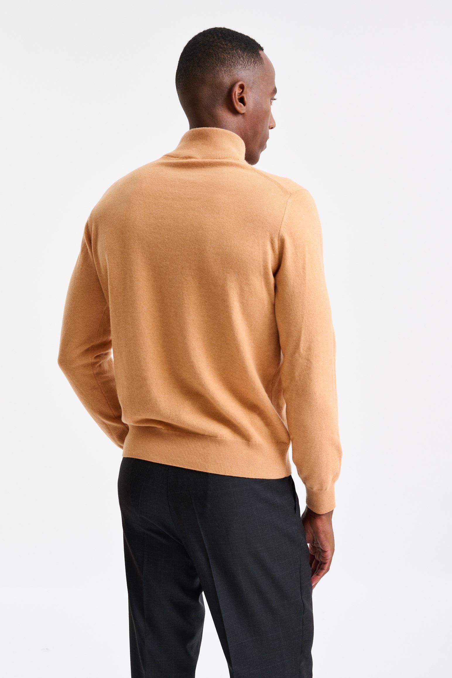 Apricot 100% Cashmere Evanton High Rollneck Knitwear — detail 4