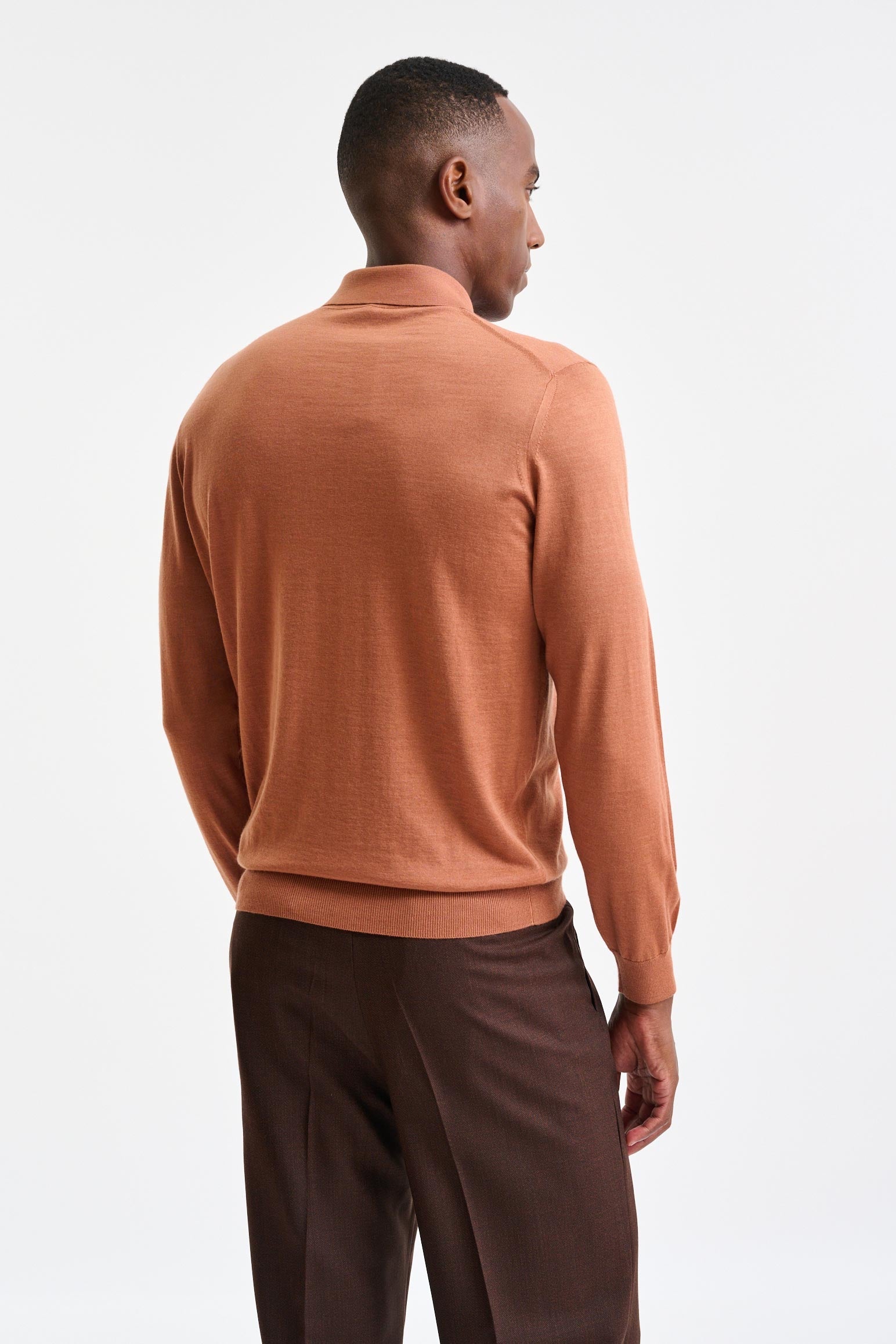 Cinnamon Cashmere & Silk Harwich Polo Knitwear — detail 3