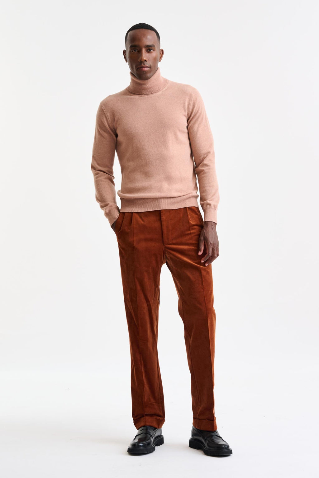 Mahogany Rose Cashmere Drumberg Rollneck Knitwear — detail 2