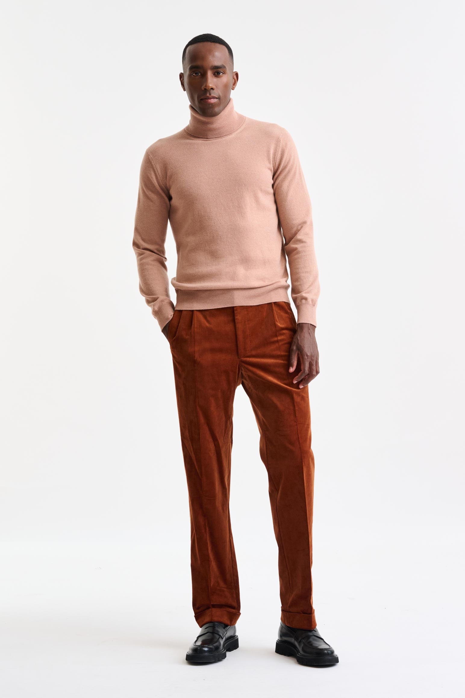 Mahogany Rose Cashmere Drumberg Rollneck Knitwear — detail 2