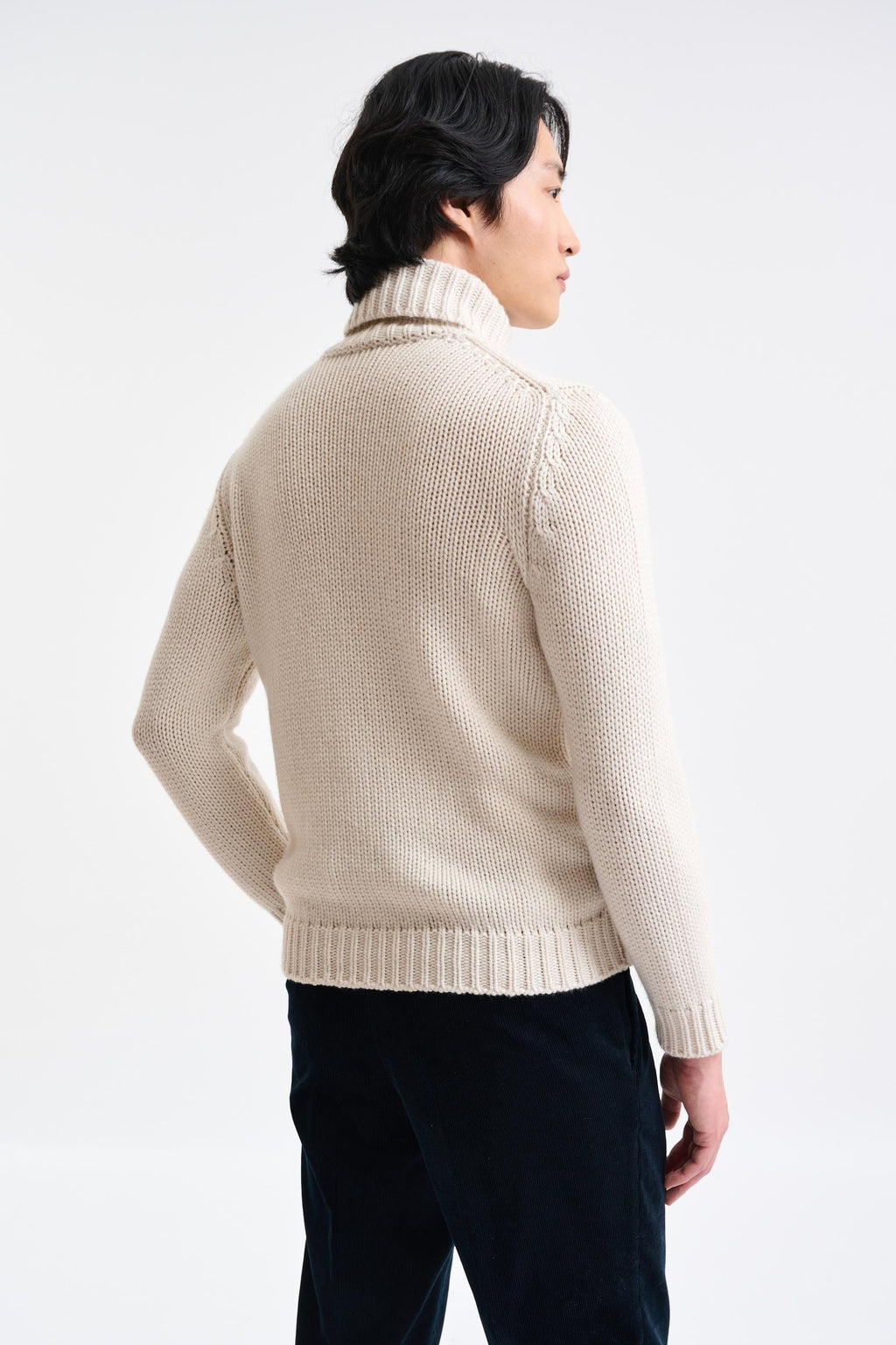 Off-White Cashmere & Heavy Wool Banbury Rollneck Sweater — detail 2