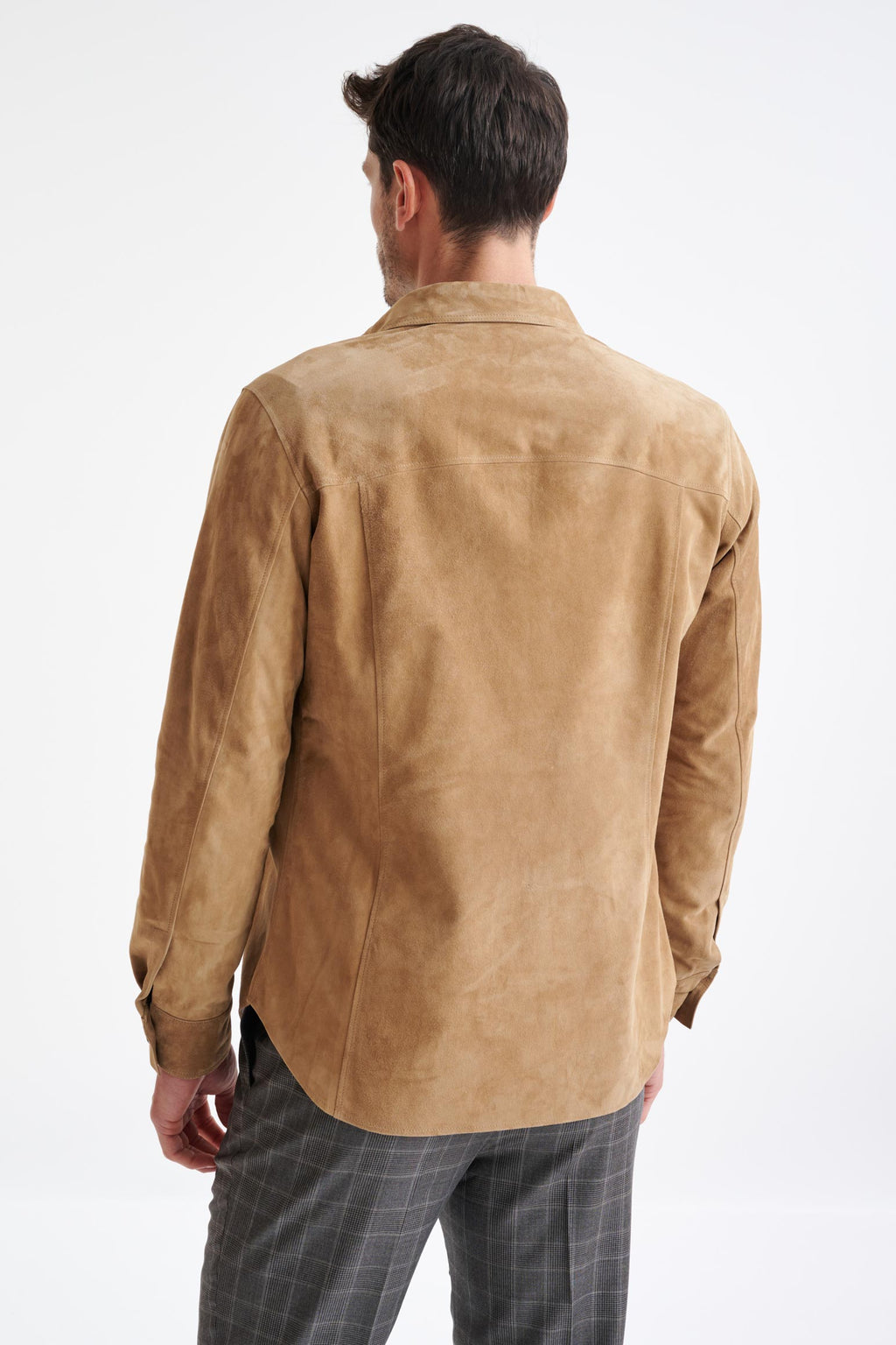 Light Brown Hexham Goat Suede Shirt Jacket — detail 5