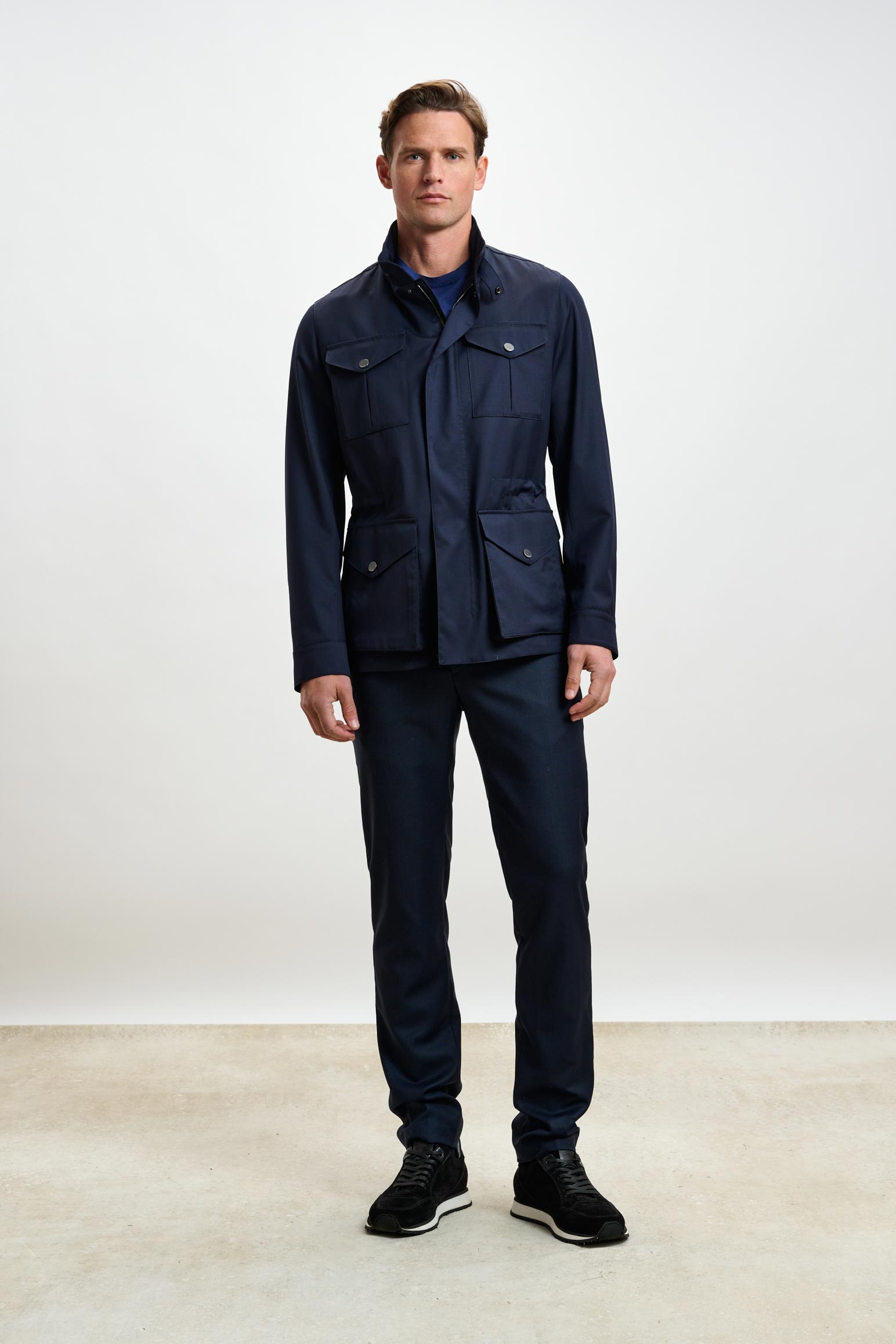 Navy Dartmoor Tech Field Jacket — detail 1
