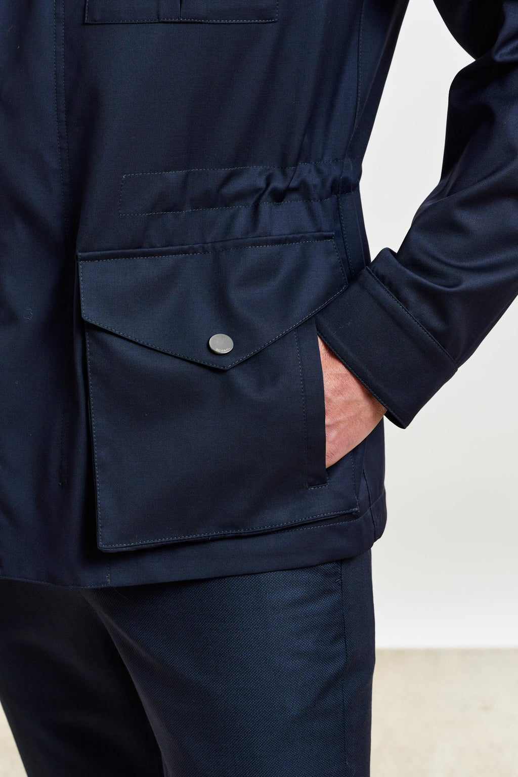 Navy Dartmoor Tech Field Jacket — detail 3