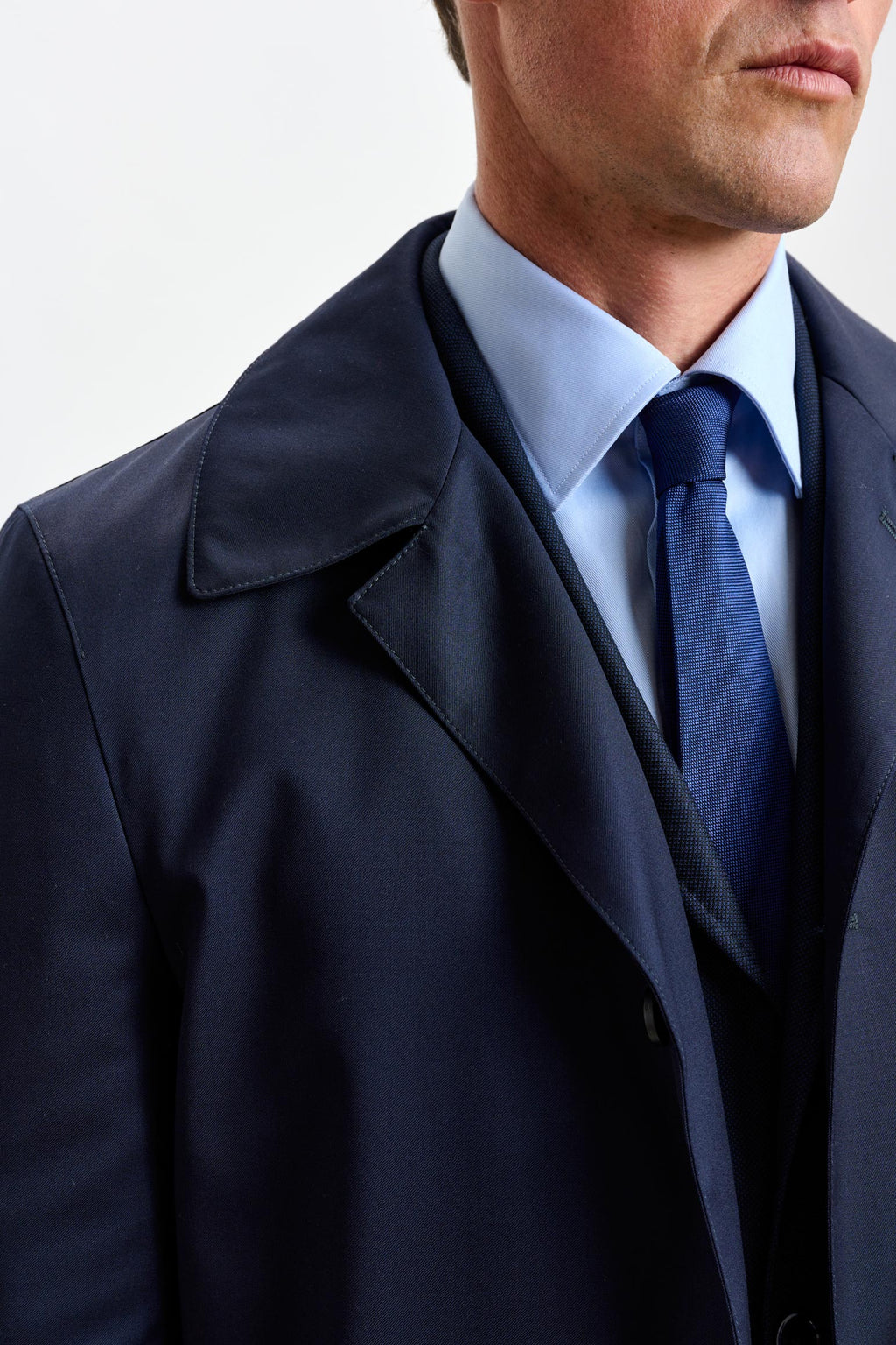 Navy Lomond Raincoat — detail 1