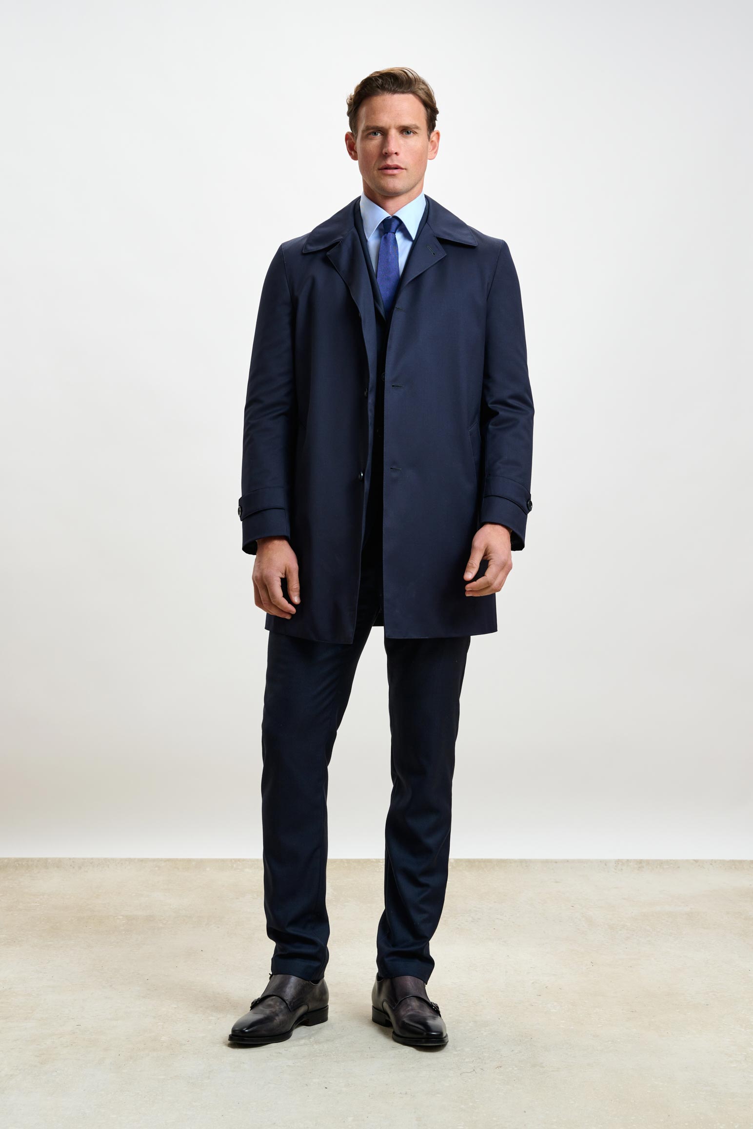 Navy Lomond Raincoat — detail 2