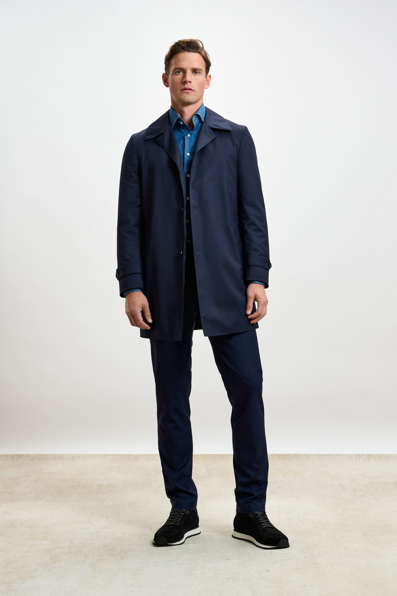 Navy Lomond Raincoat — detail 4