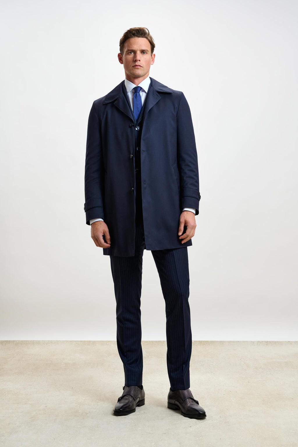 Navy Lomond Raincoat — detail 6