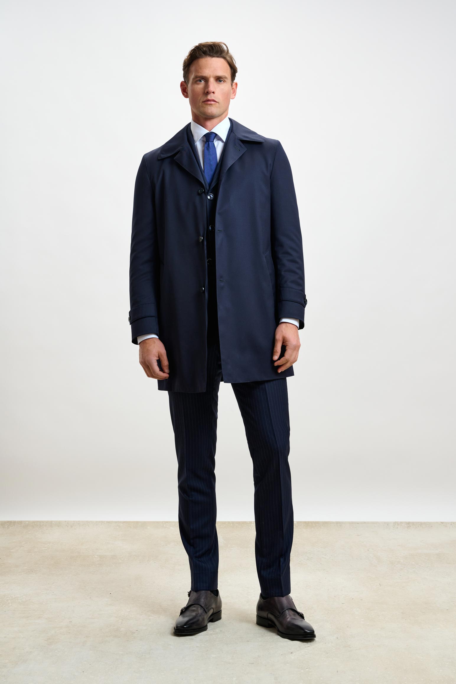 Navy Lomond Raincoat — detail 6