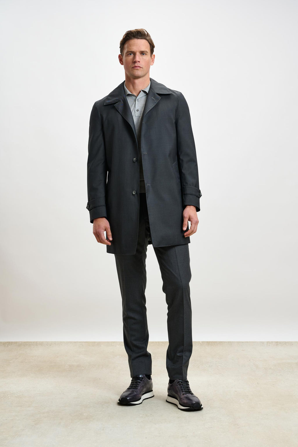 Dark Grey Lomond Raincoat — detail 1