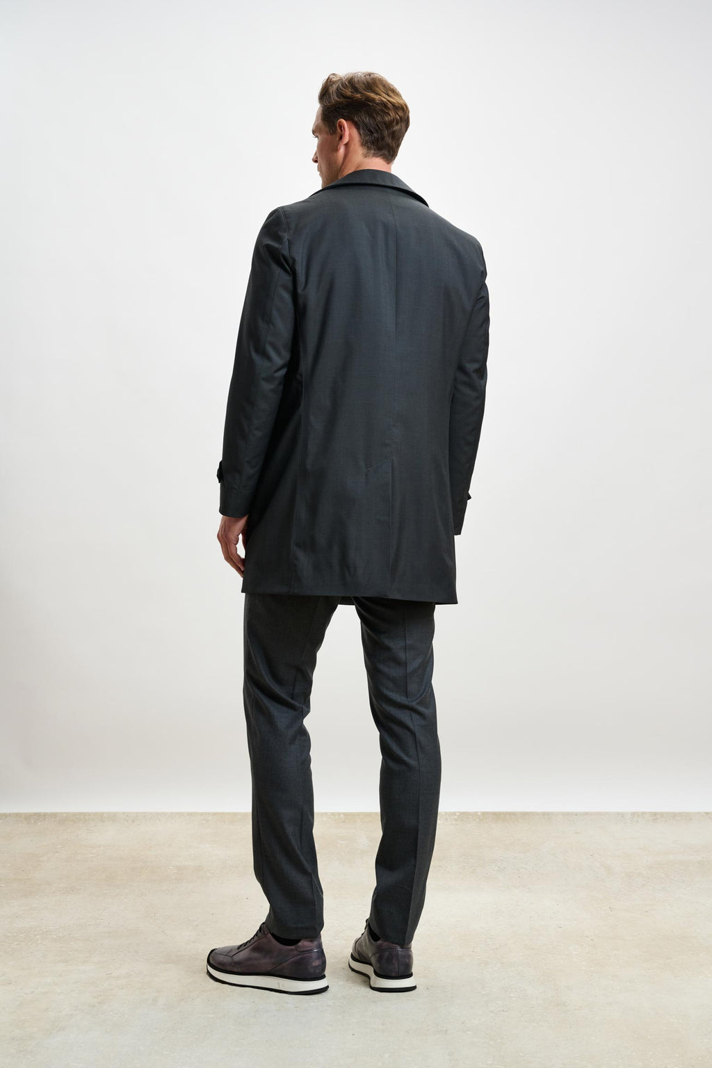 Dark Grey Lomond Raincoat — detail 2