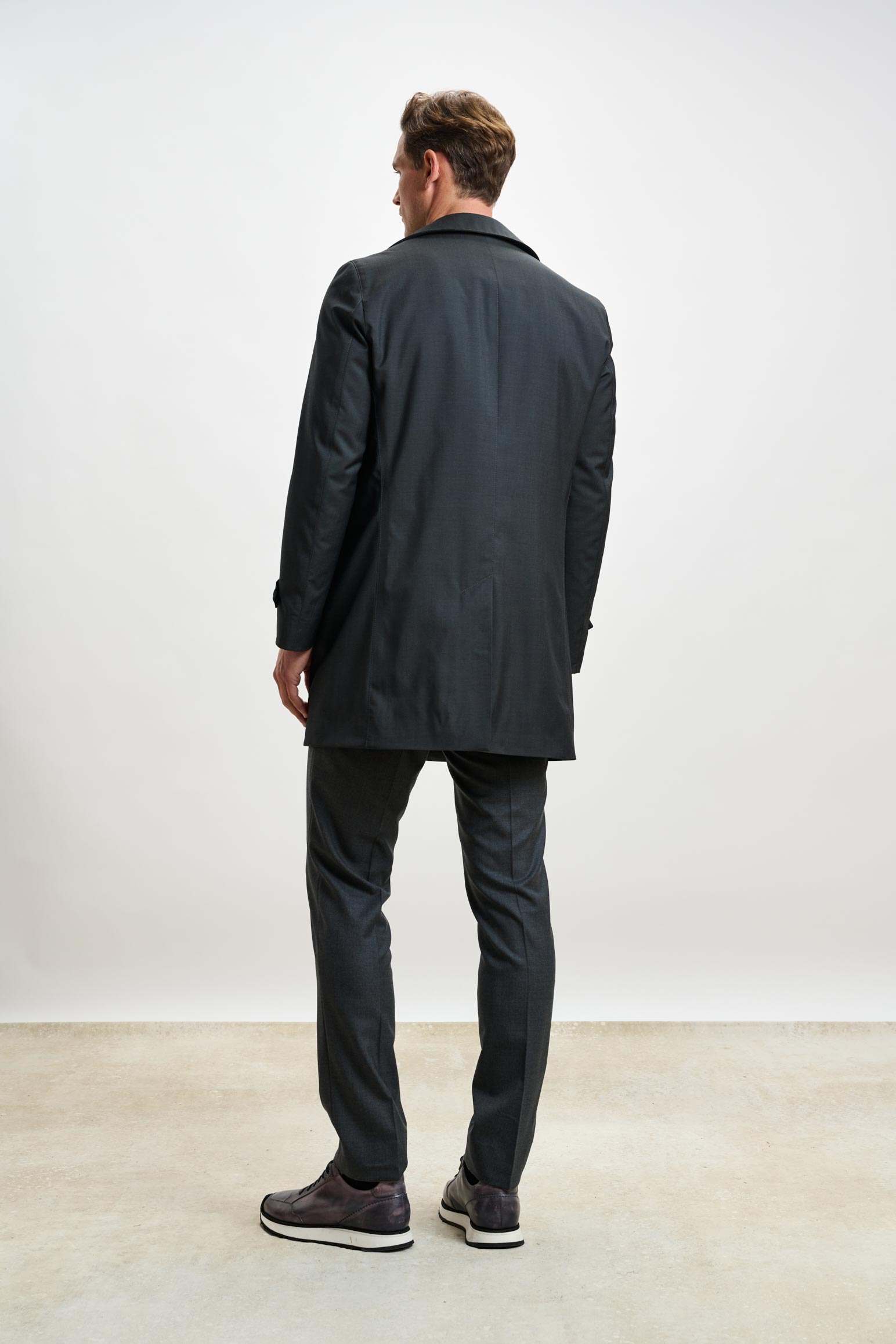 Dark Grey Lomond Raincoat — detail 2