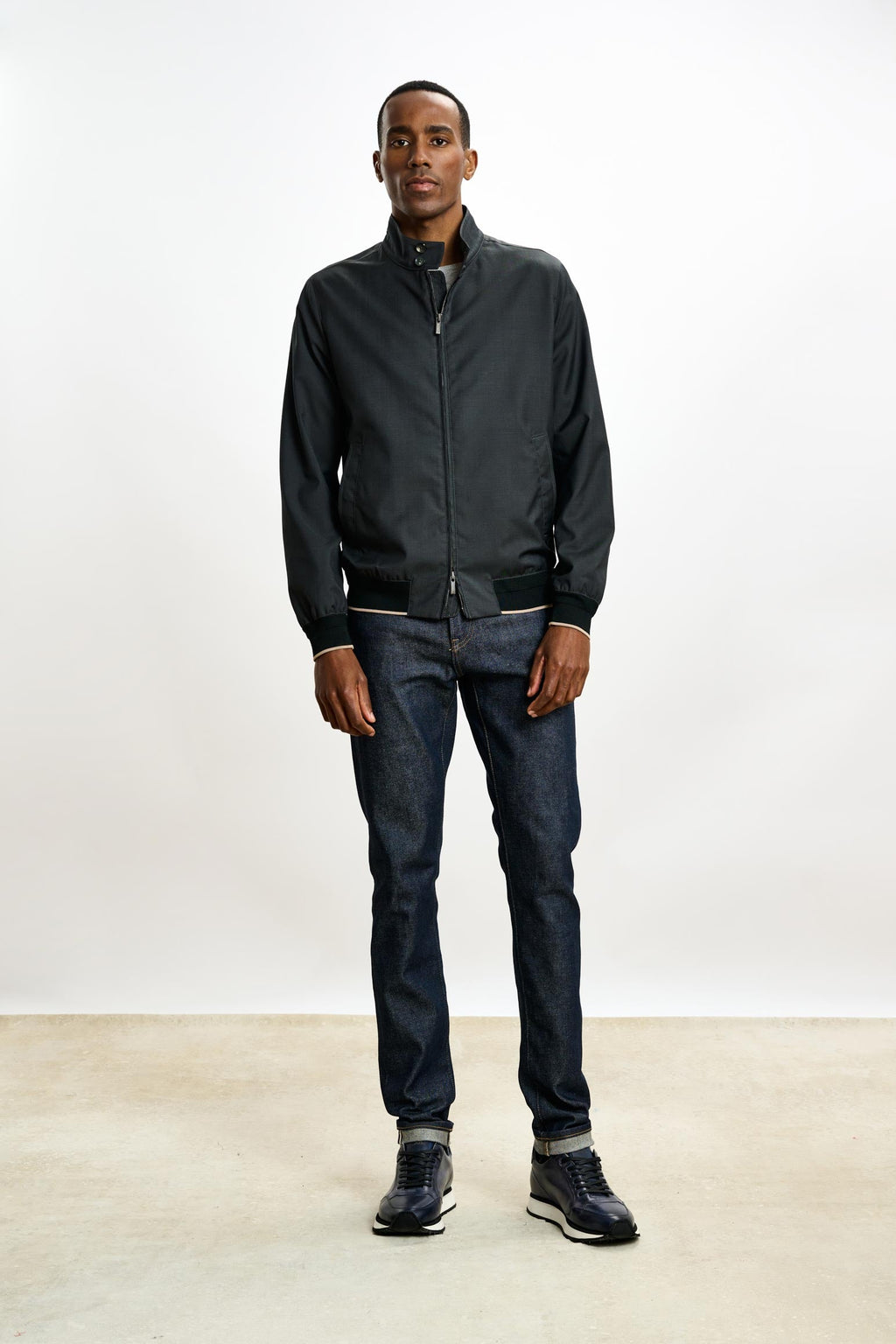 Dark Grey Warwick Bomber Jacket