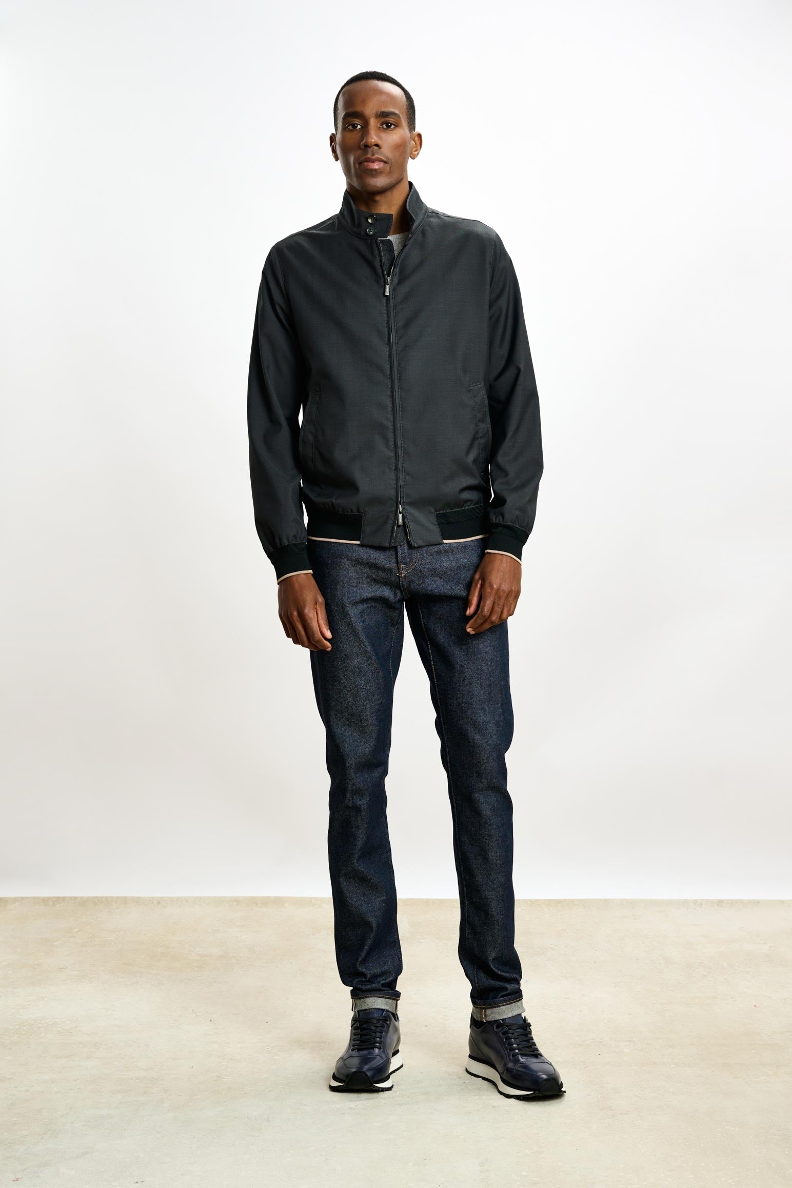 Dark Grey Warwick Bomber Jacket