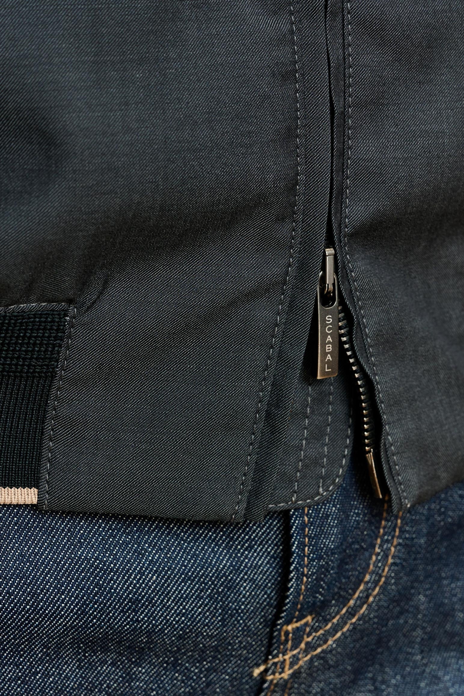 Dark Grey Warwick Bomber Jacket — detail 1