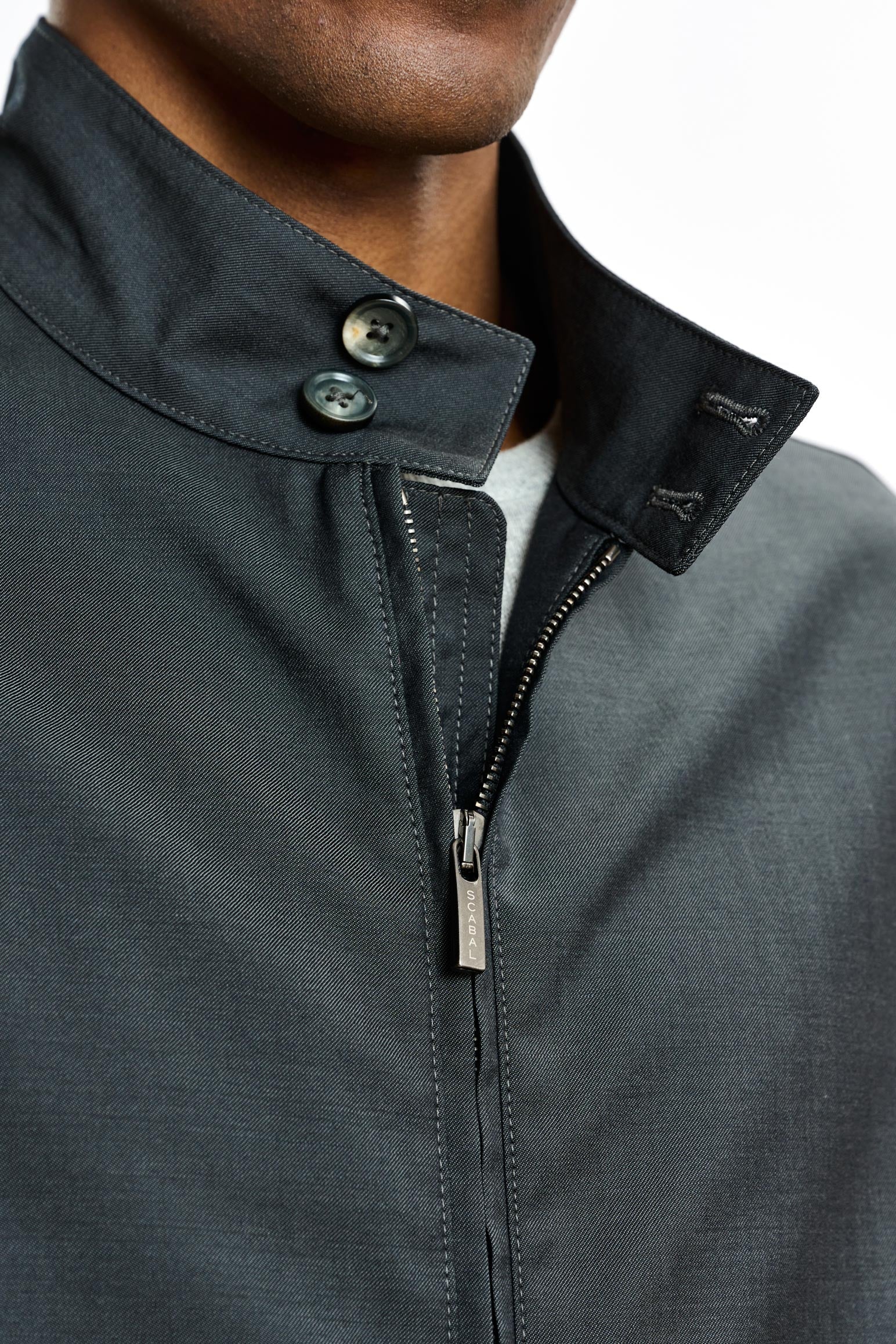 Dark Grey Warwick Bomber Jacket — detail 2