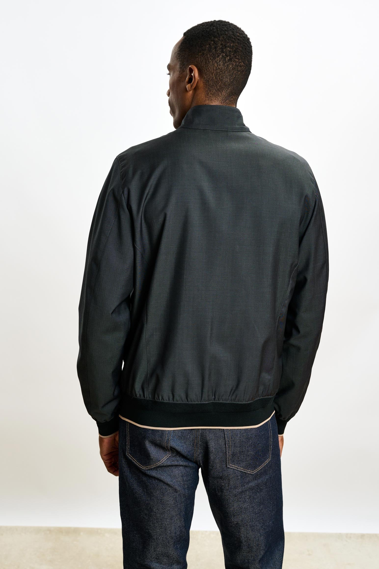 Dark Grey Warwick Bomber Jacket — detail 5