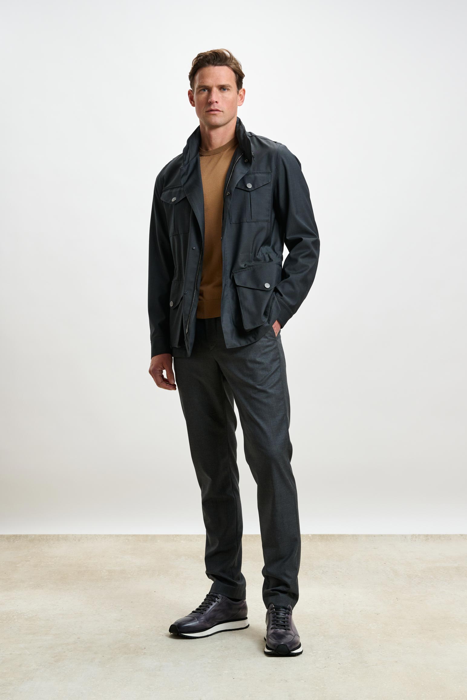 Dark Grey Dartmoor Tech Field Jacket — detail 1