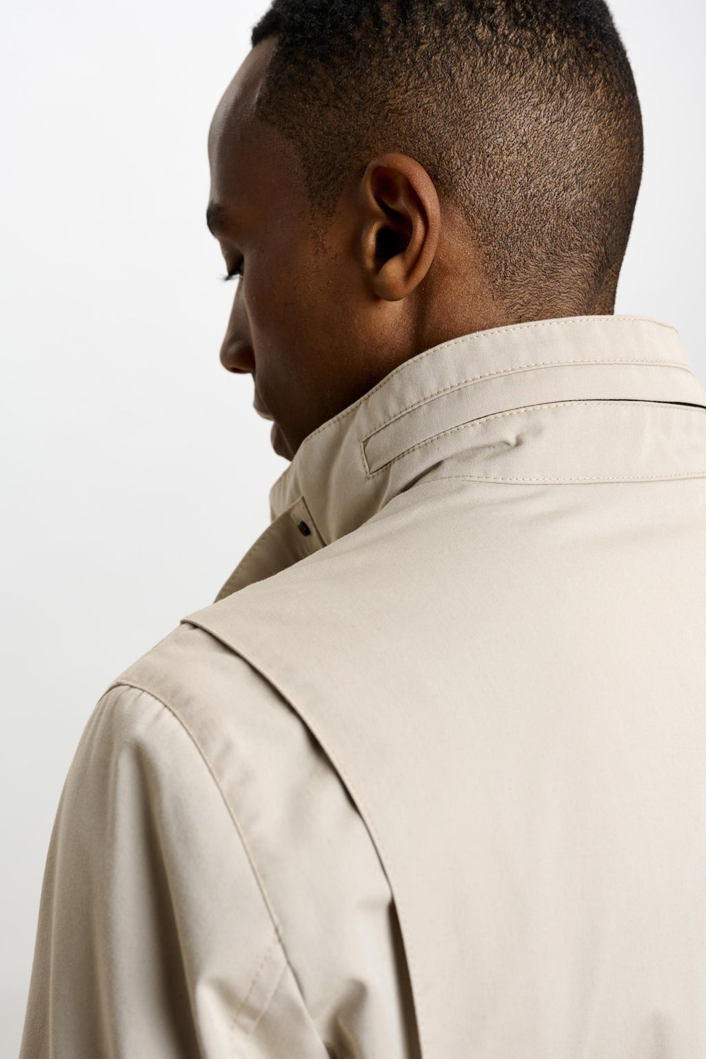Beige Cotton Dartmoor Tech Field Jacket — detail 2