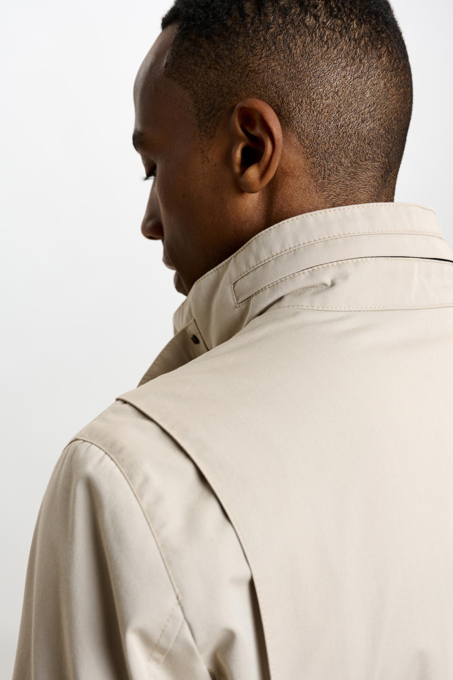 Beige Cotton Dartmoor Tech Field Jacket — detail 2