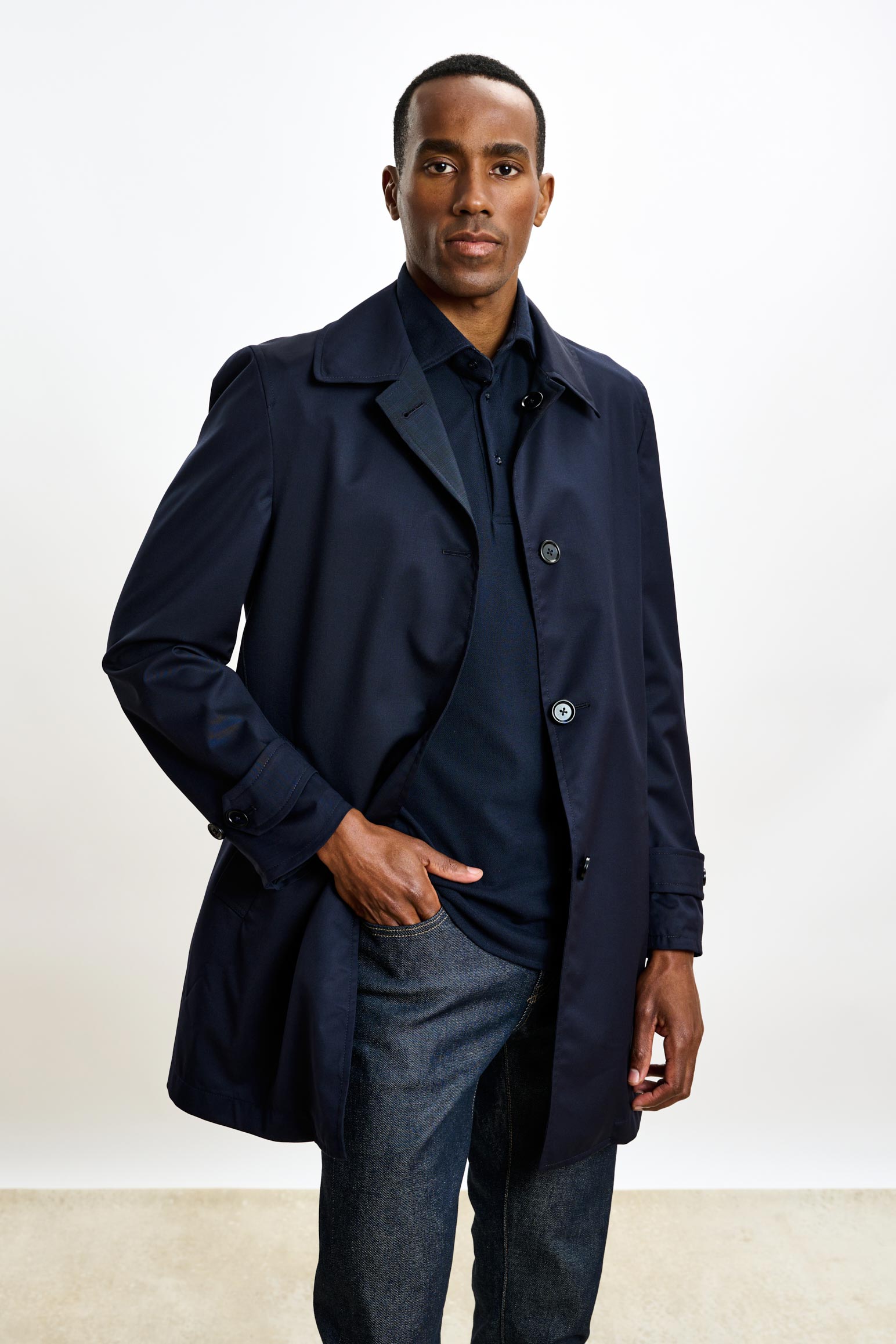 Navy Lomond Reversible Raincoat — detail 1