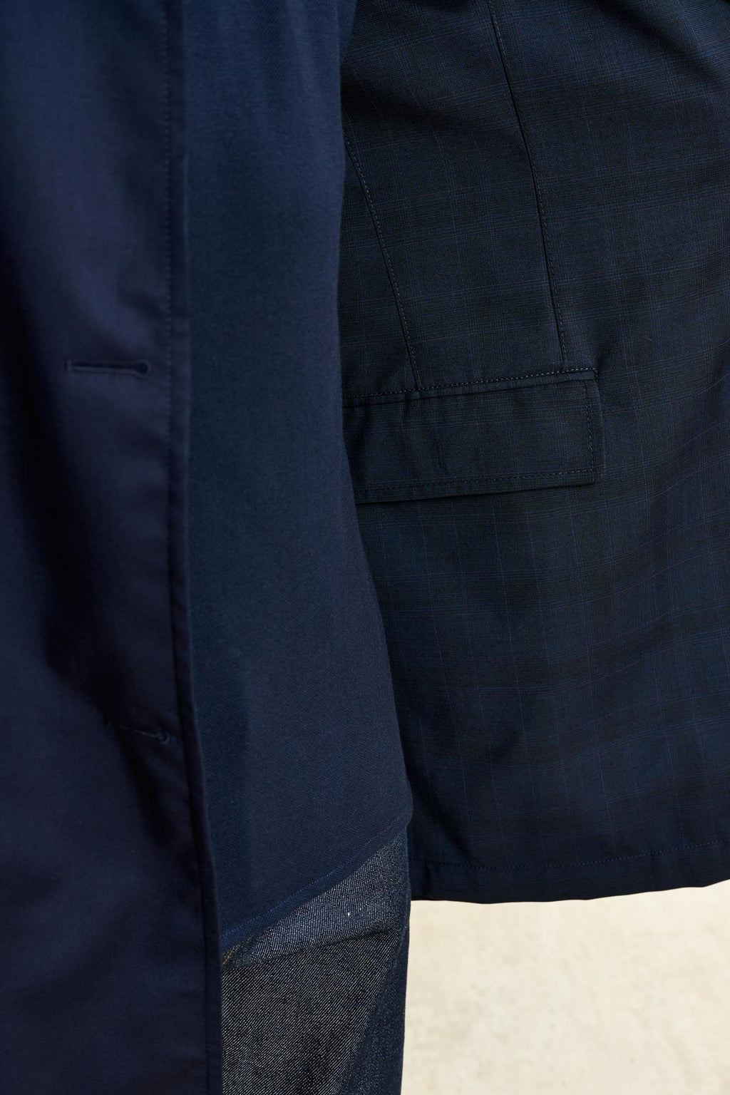 Navy Lomond Reversible Raincoat — detail 2