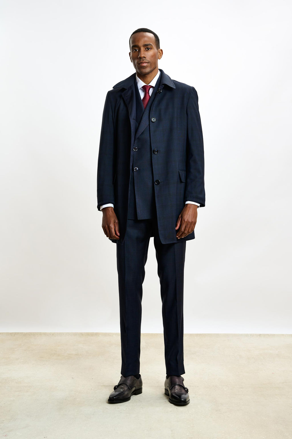 Navy Lomond Reversible Raincoat — detail 6