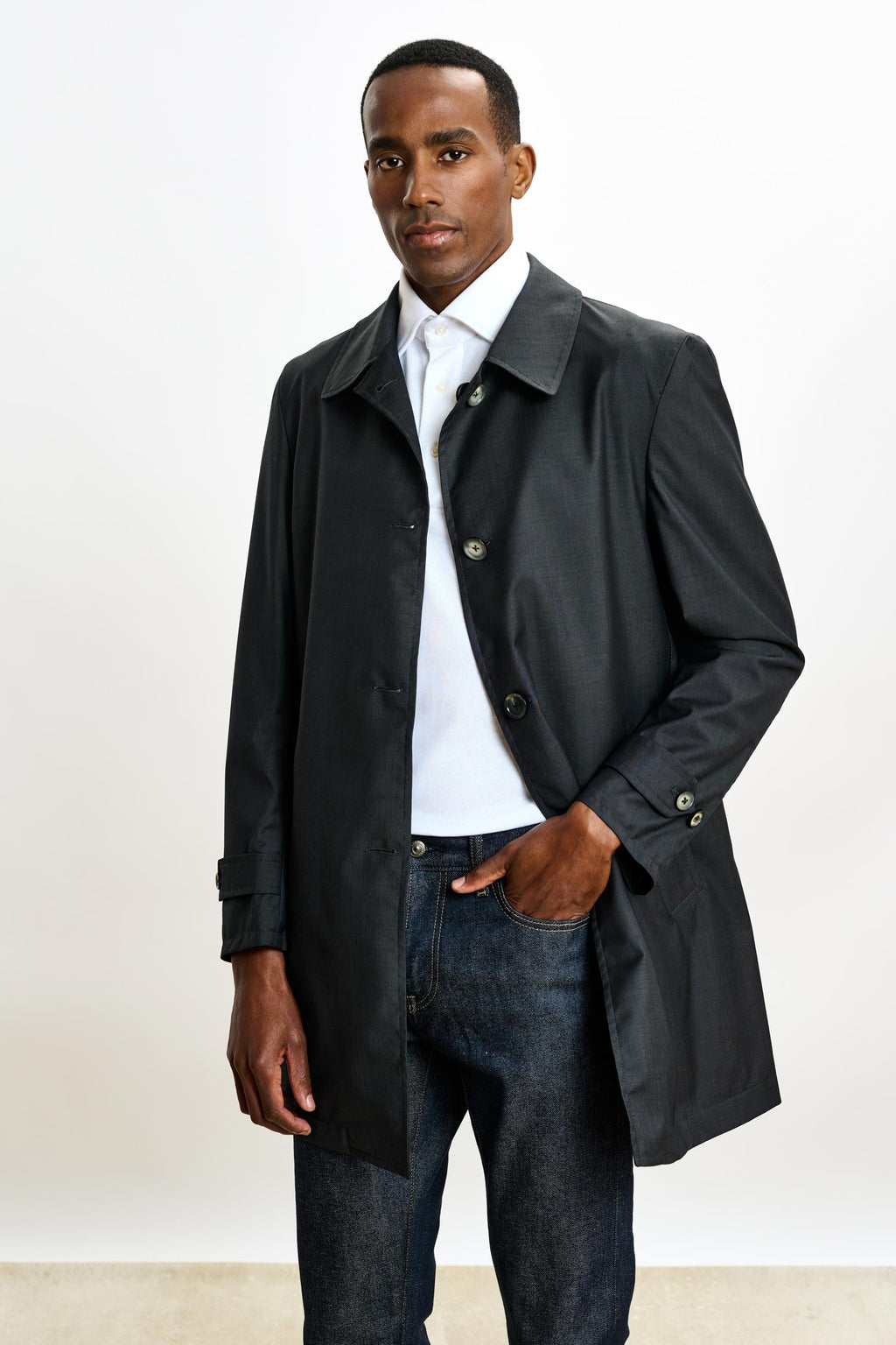 Dark Grey Lomond Reversible Raincoat — detail 1
